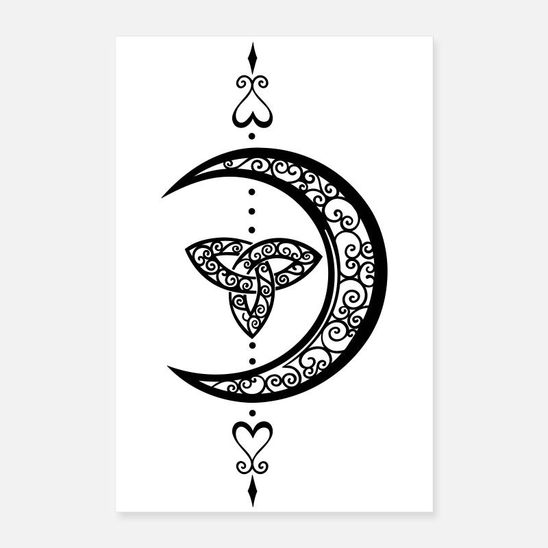 Mond Celtic Trinity Moon Poster 16" x 24" (40x60 cm)