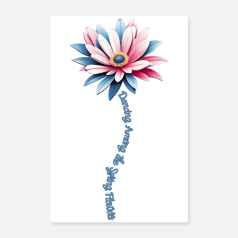 Danse des fleurs de printemps Poster 40 x 60 cm