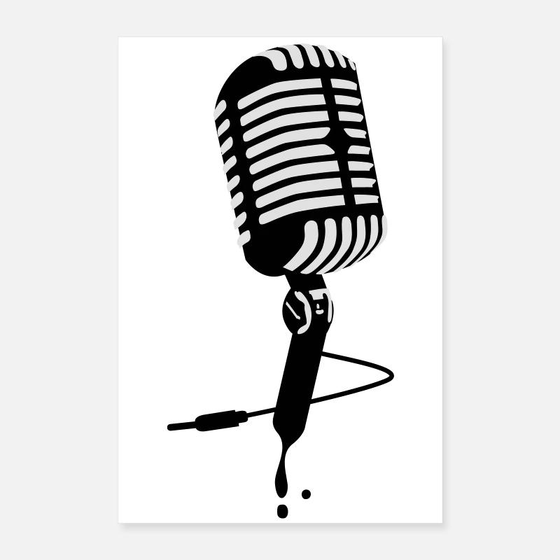 Mikrofon microphone Poster 40x60 cm