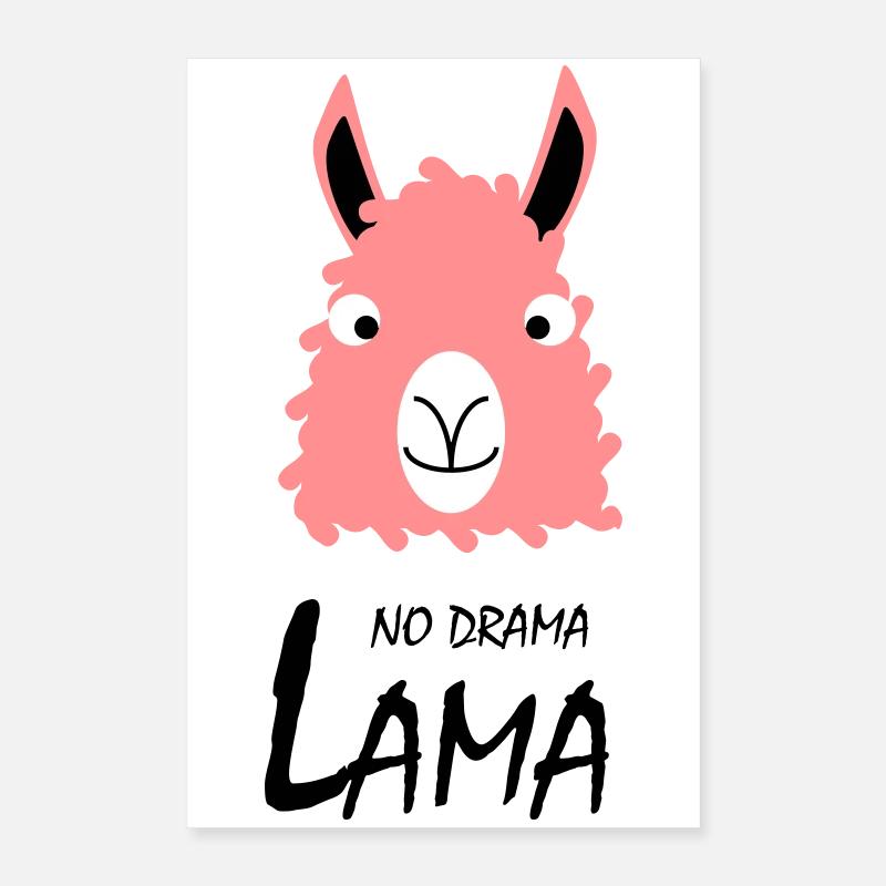 Pas de drame Lama Poster 40 x 60 cm
