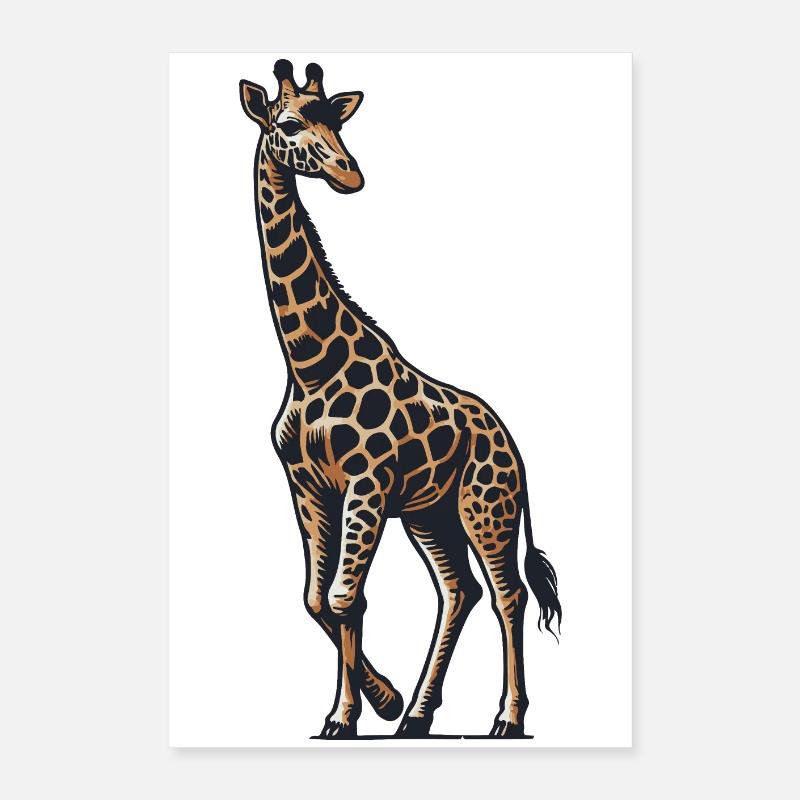Girafe Poster 40 x 60 cm