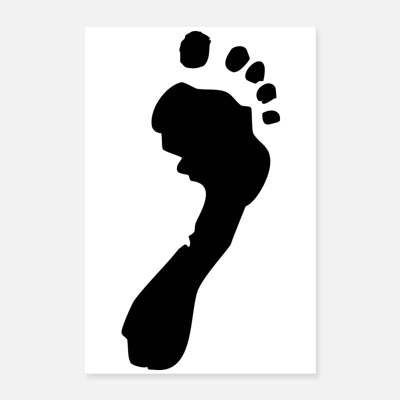 Fussabdruck Poster 40x60 cm