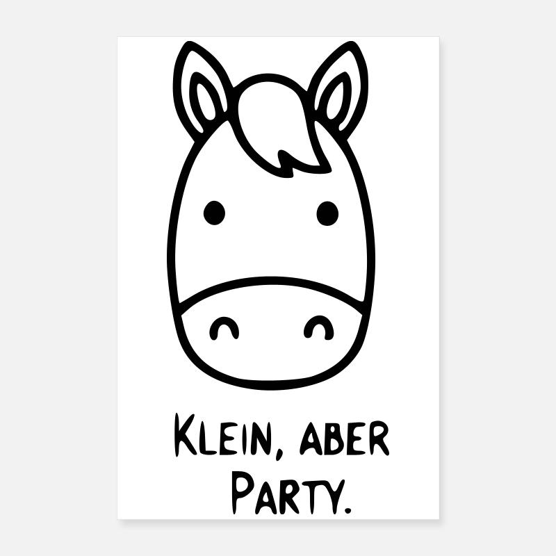 Cheval mignon | Petit mais festif ! Poster 40 x 60 cm