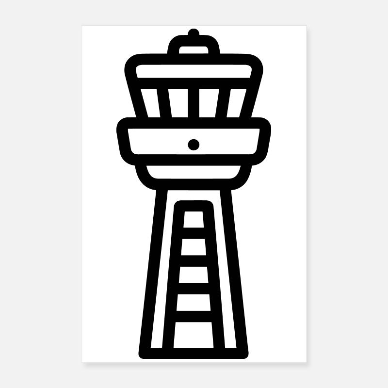 Control Tower Poster 16" x 24" (40x60 cm)