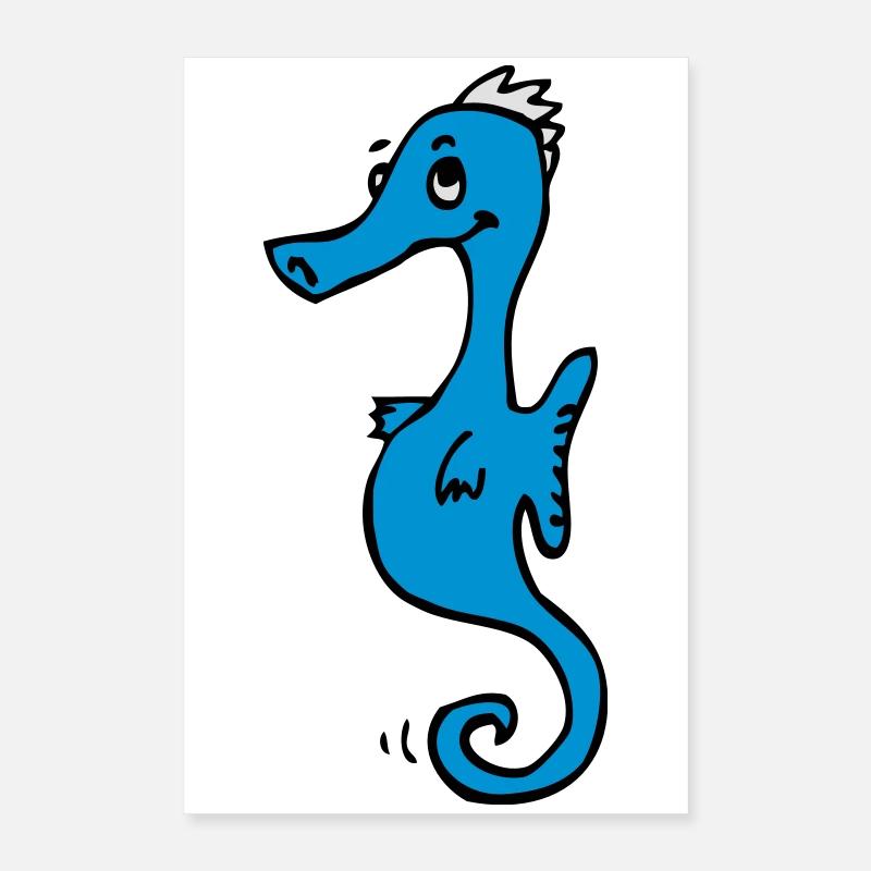 Seepferdchen Poster 40x60 cm