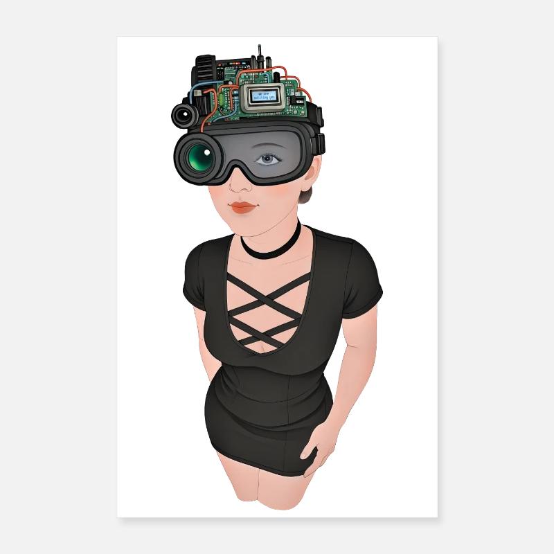 ICH BEOBACHTE DICH #2 – Geek & Sci-Fi Poster 40x60 cm