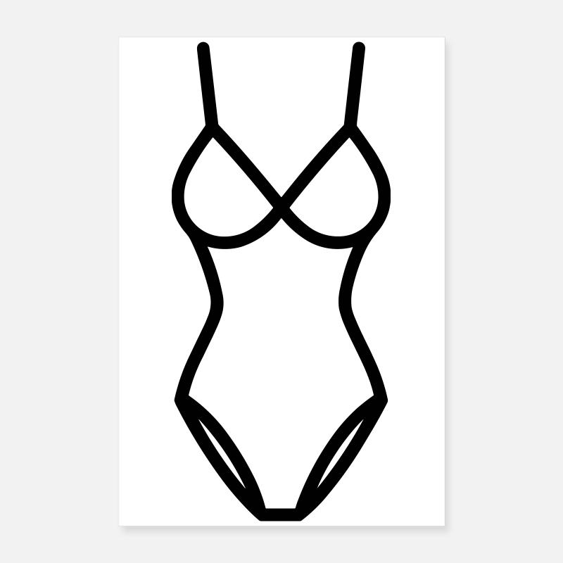maillot de bain Poster 40 x 60 cm