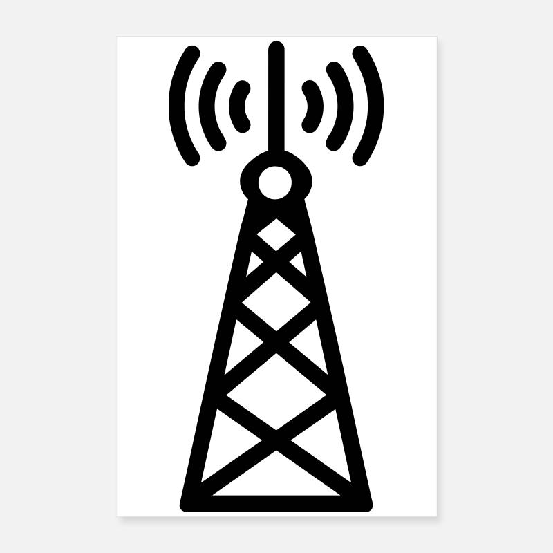 Radio Tower Poster 16" x 24" (40x60 cm)