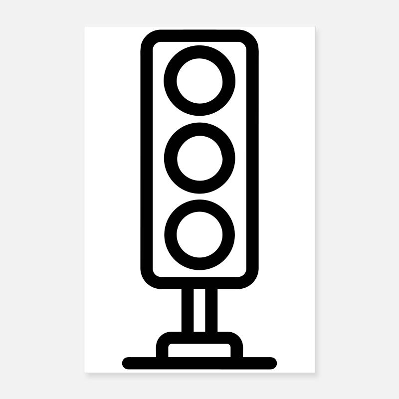 traffic light Poster 16" x 24" (40x60 cm)