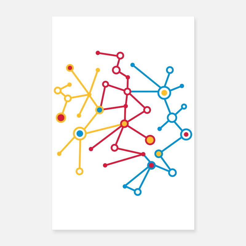 molecular pattern Poster 16" x 24" (40x60 cm)