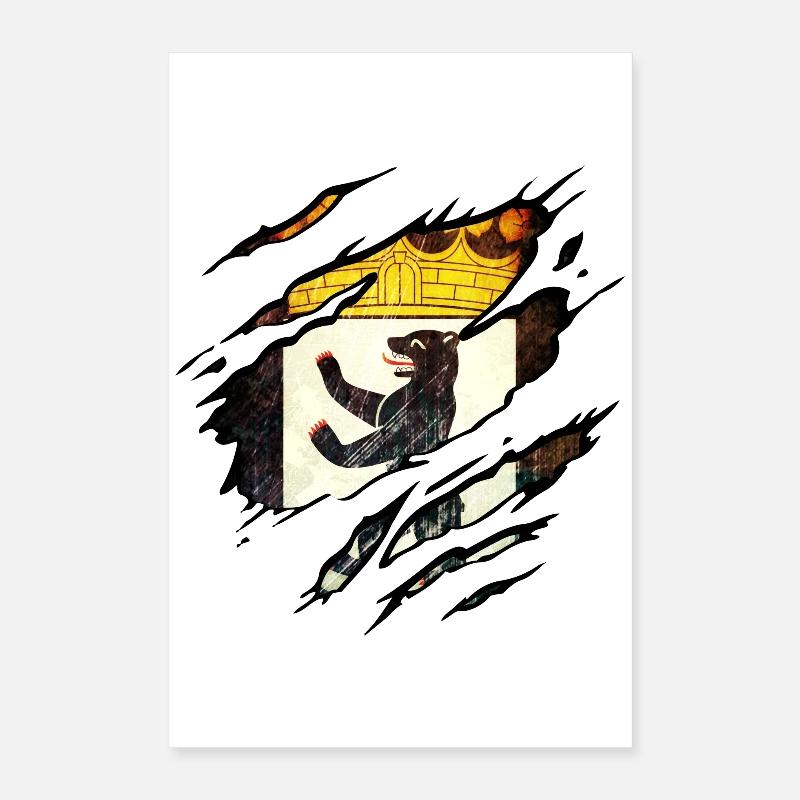 Berlin - Berlin Zerrissen Poster 40x60 cm