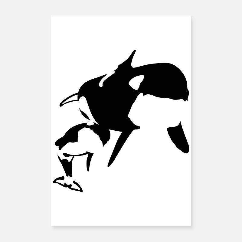 orcas Poster 16" x 24" (40x60 cm)
