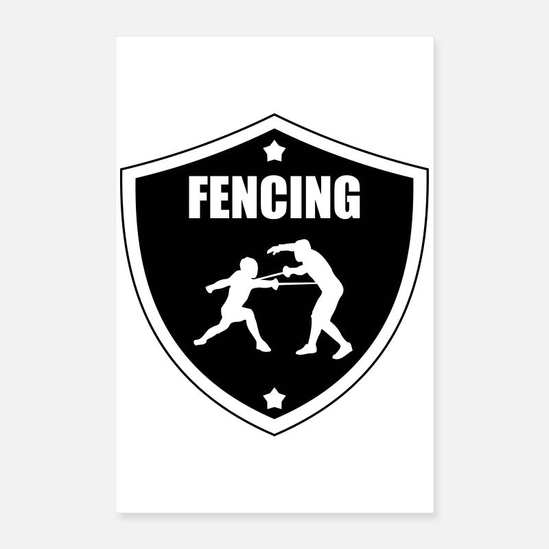Fencing Poster 40x60 cm