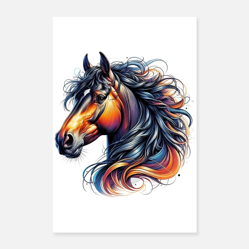 Pferd Poster 40x60 cm