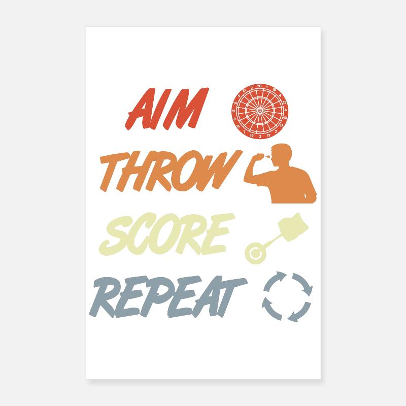 Darts Motivation Poster 16" x 24" (40x60 cm)