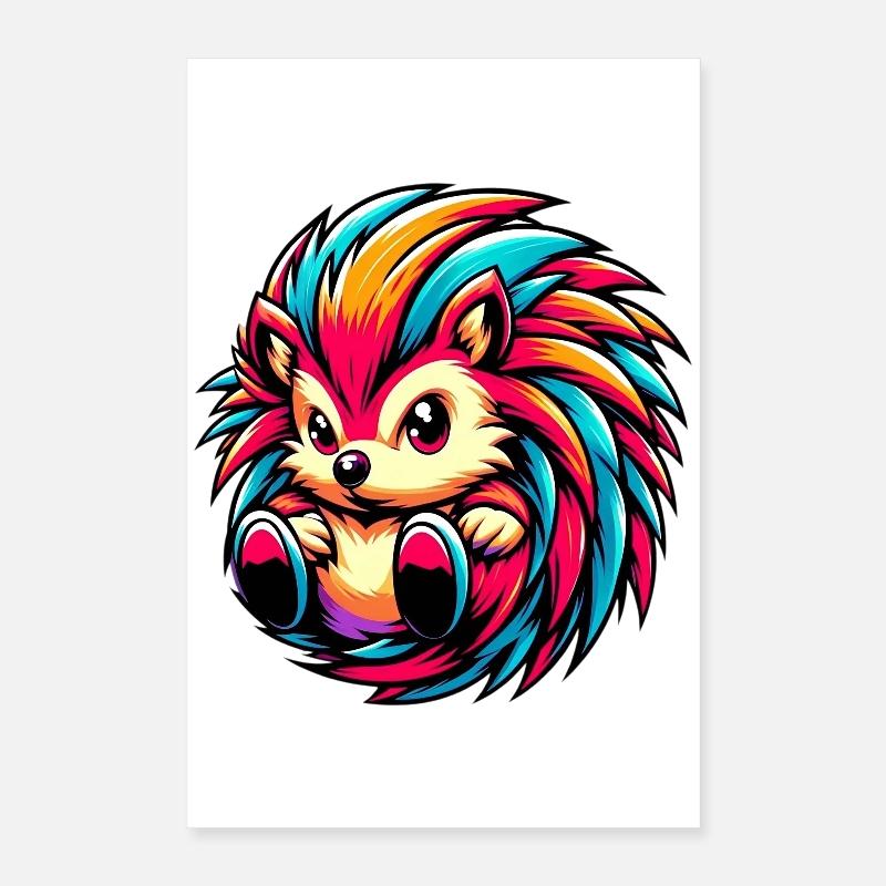 Hedgehog Poster 16" x 24" (40x60 cm)