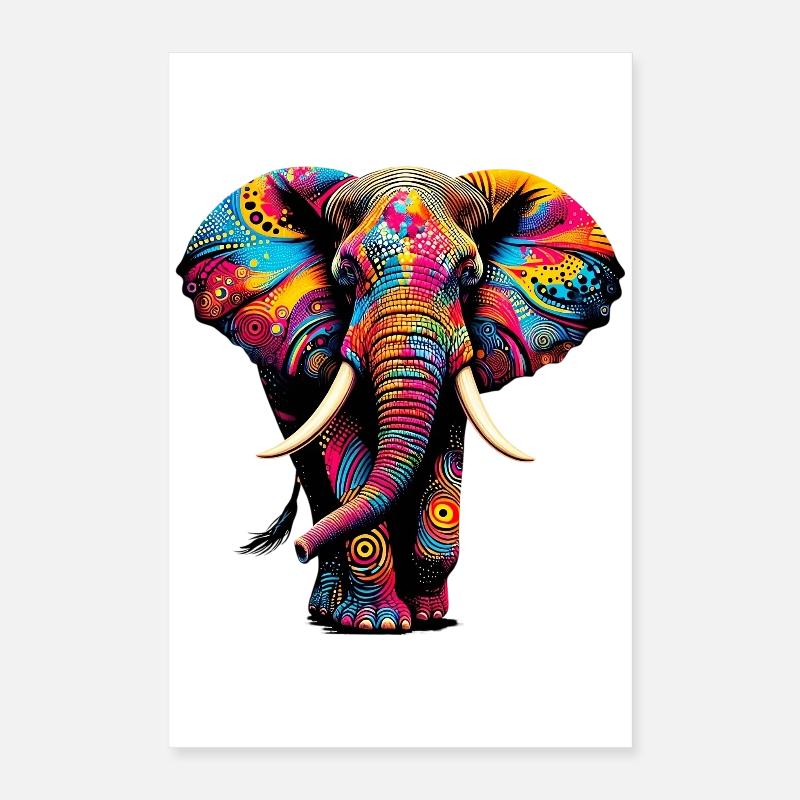 Éléphant Poster 40 x 60 cm