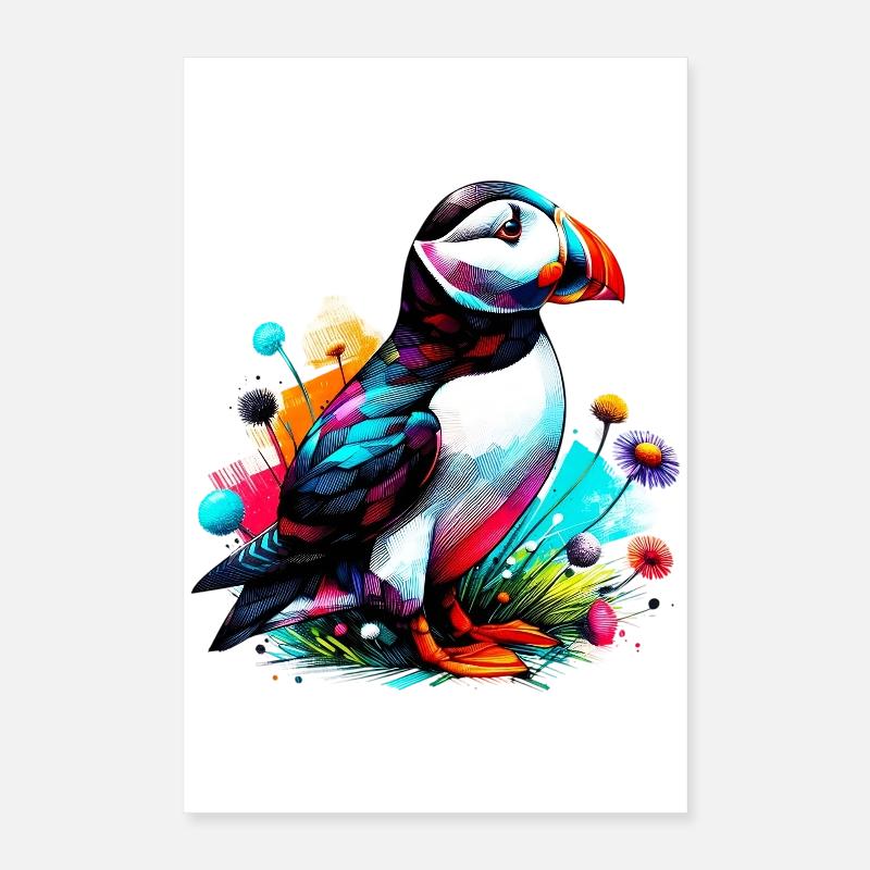 Macareux Poster 40 x 60 cm