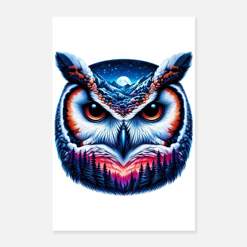 Eule Poster 40x60 cm