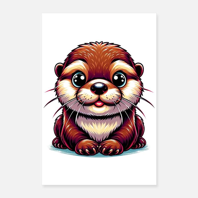 Loutre Poster 40 x 60 cm