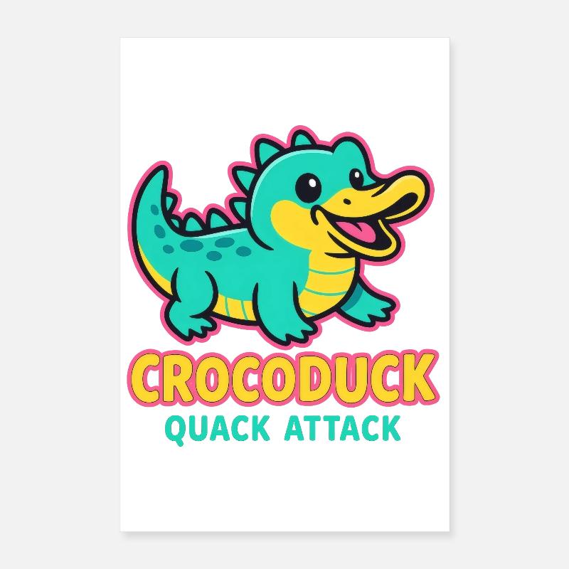Crocoduck - Attaque de charlatan Poster 40 x 60 cm