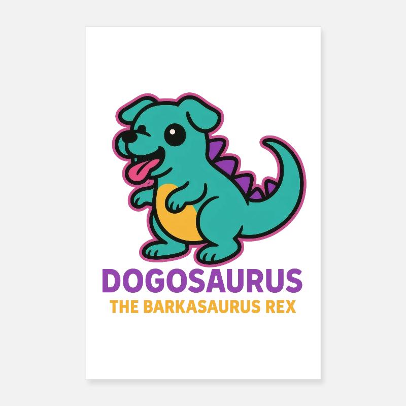 Dogosaurus - Le Barkasaurus Rex Poster 40 x 60 cm