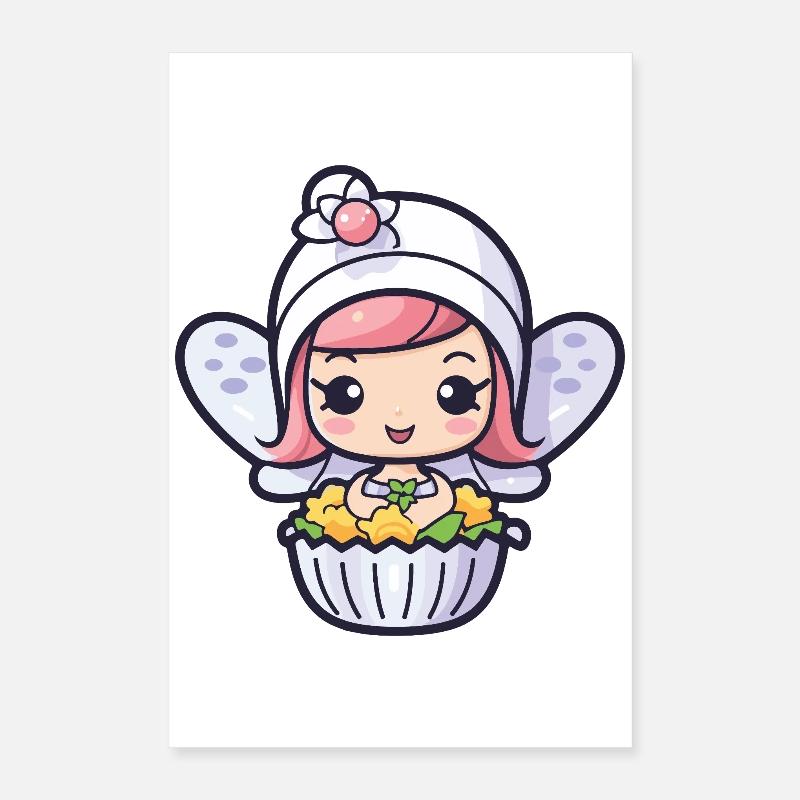 Fee Backen Kuchen Backfee Poster 40x60 cm