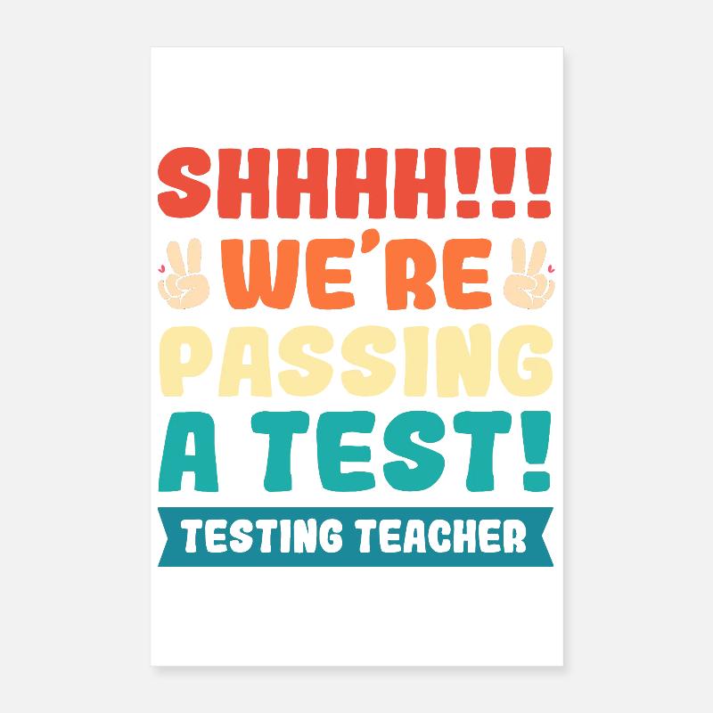 Lehrer Prüfung Poster 40x60 cm