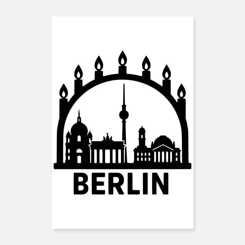 berlin schwibbogen weihnachts deko advent Poster 40x60 cm