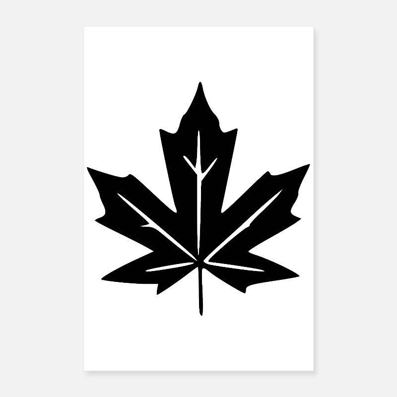Feuilles d’érable Cadeau Amoureuse de la Nature Poster 40 x 60 cm