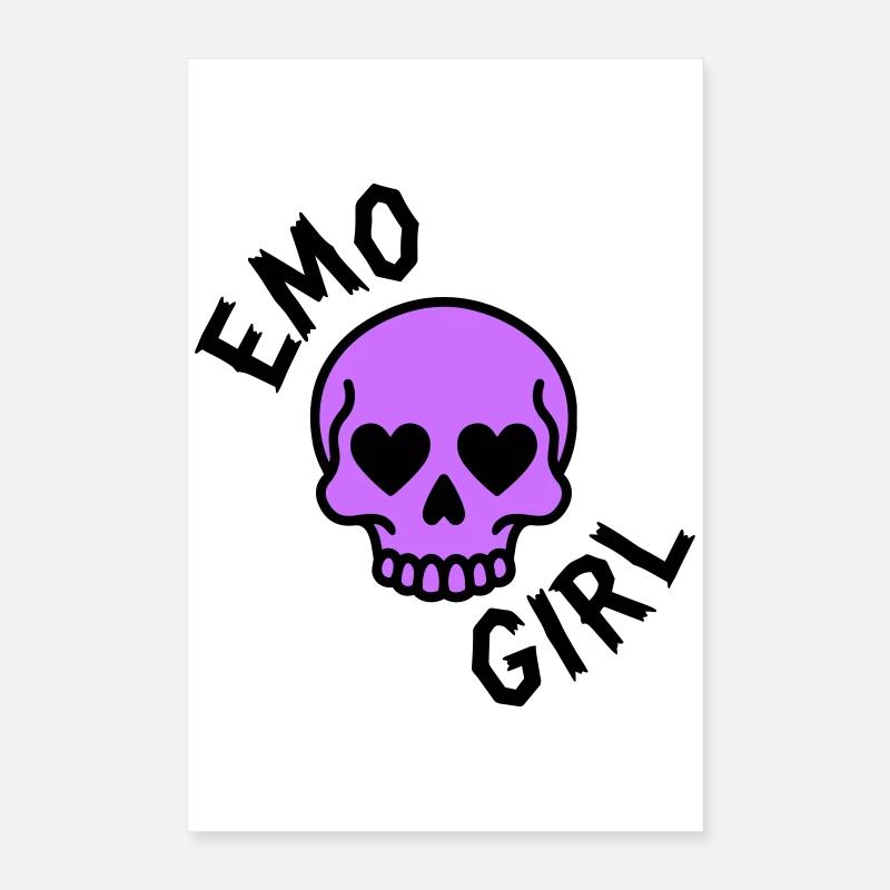 Fille emo Poster 40 x 60 cm