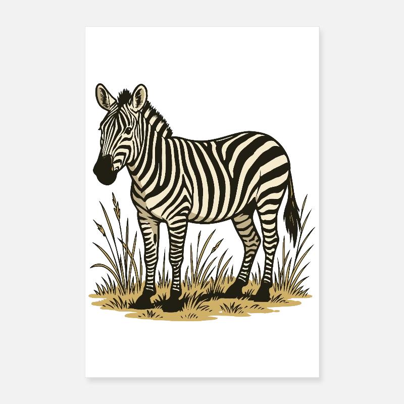 Zèbre Poster 40 x 60 cm