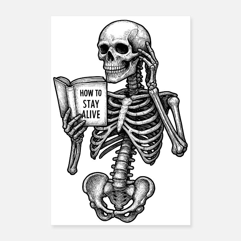 How to stay alive Poster 16" x 24" (40x60 cm)