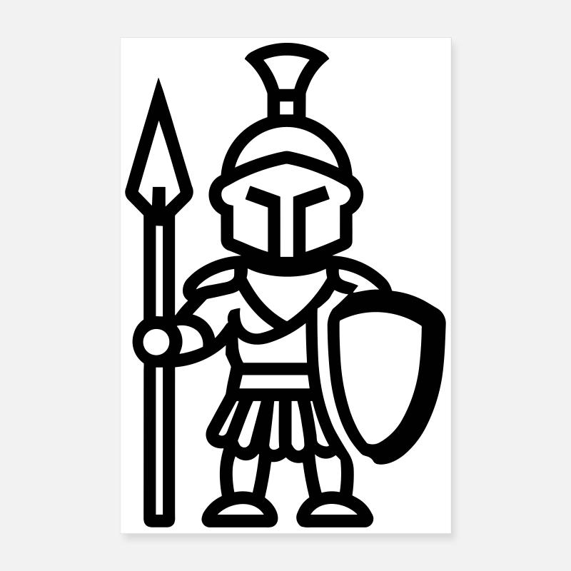 Krieger Poster 40x60 cm