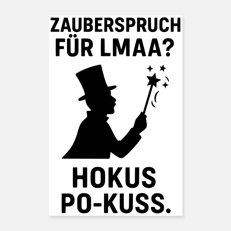 Sort LMAA hocus-pocus Poster 40 x 60 cm
