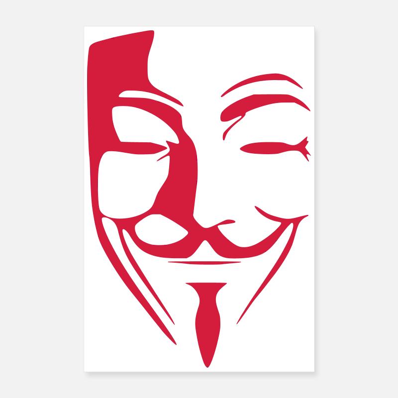 Anonymous Poster 40x60 cm