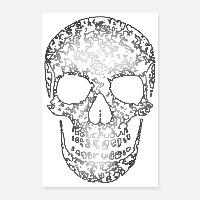 Structure du crâne R6Z Poster 40 x 60 cm