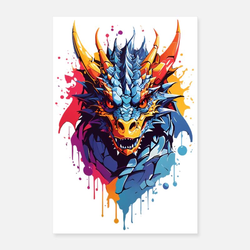Coole Drache Poster 40x60 cm