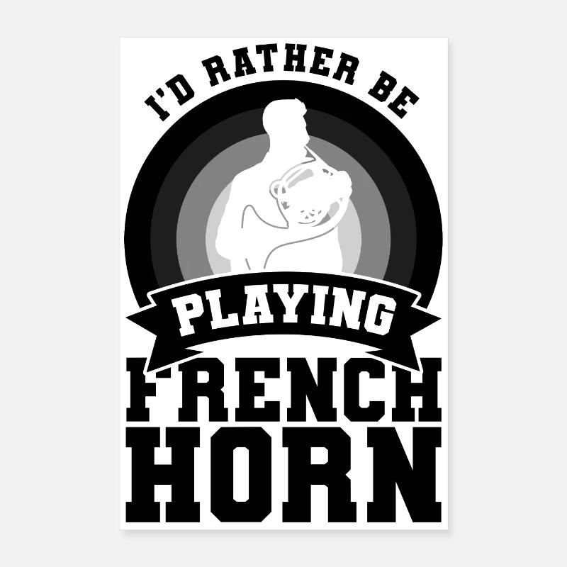 French Horn Spell Poster 16" x 24" (40x60 cm)