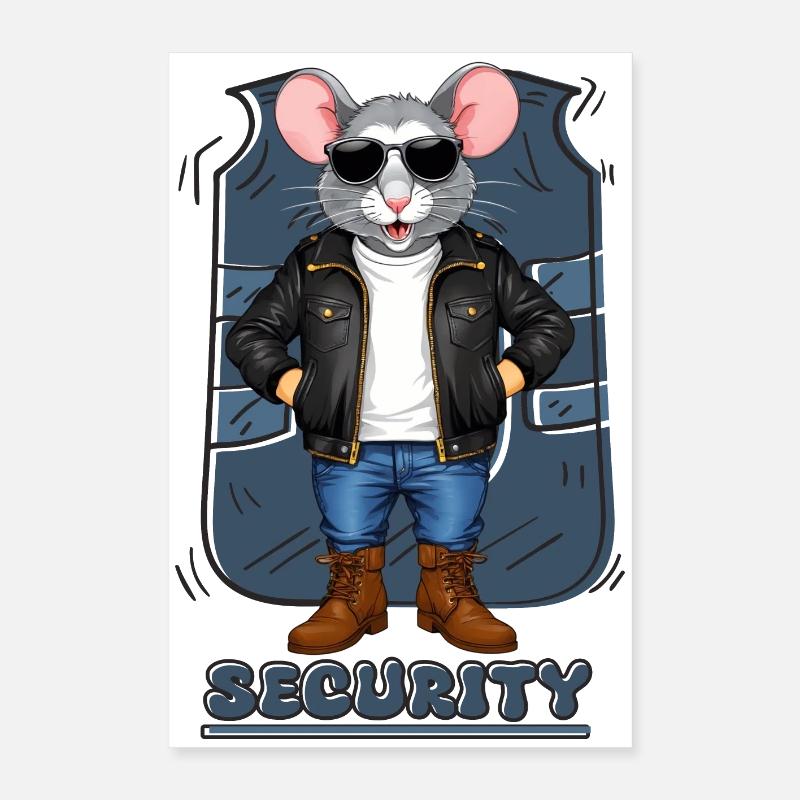 Security Maus Poster 40x60 cm