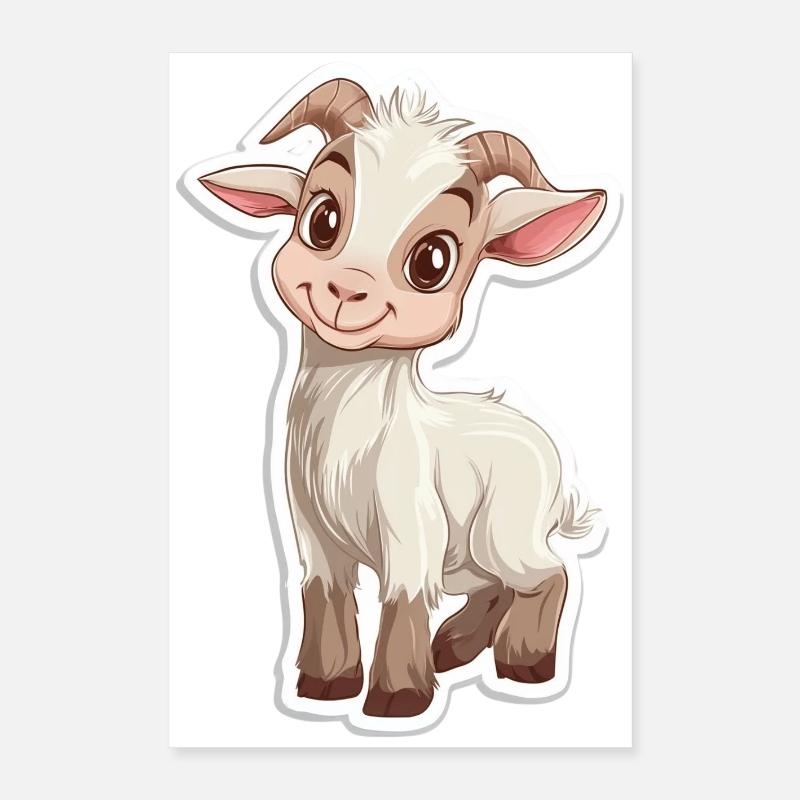 Chèvre Poster 40 x 60 cm
