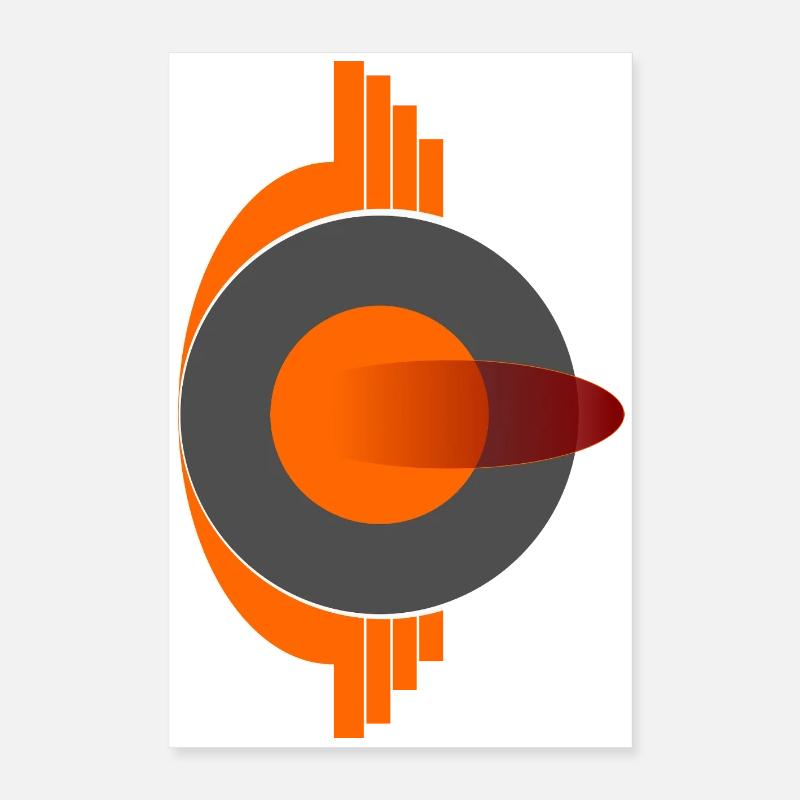 Phoenix Eye Abstract Logo Poster 16" x 24" (40x60 cm)