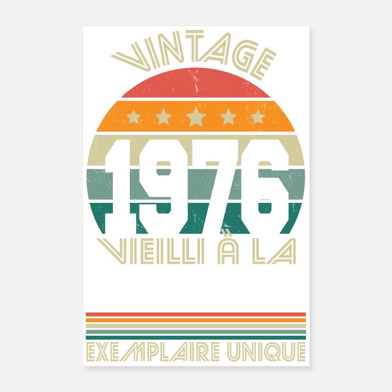 1976 – Vintage – Unique example Poster 16" x 24" (40x60 cm)