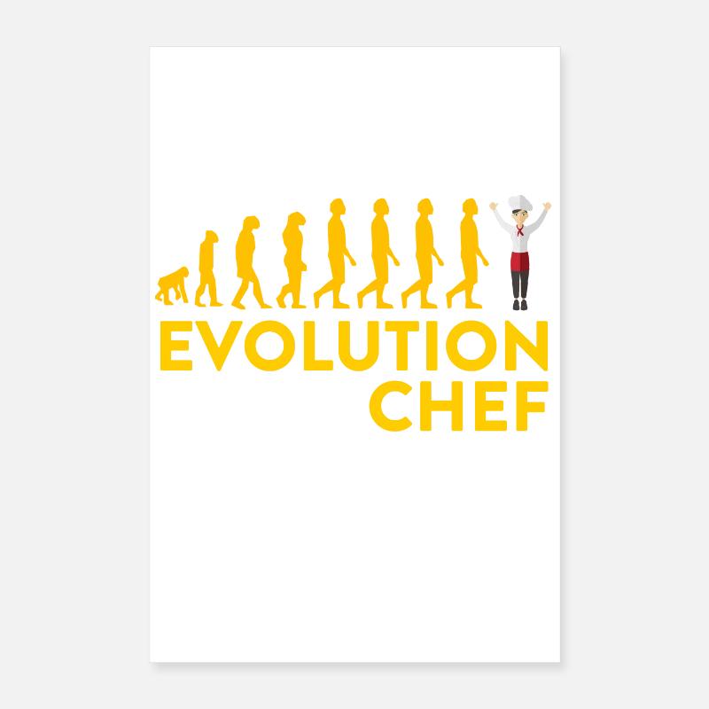 Evolutionärer Chef Motive Poster 40x60 cm