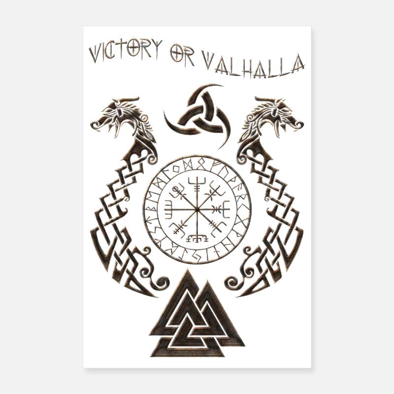 Wikinger-Symbol Poster 40x60 cm