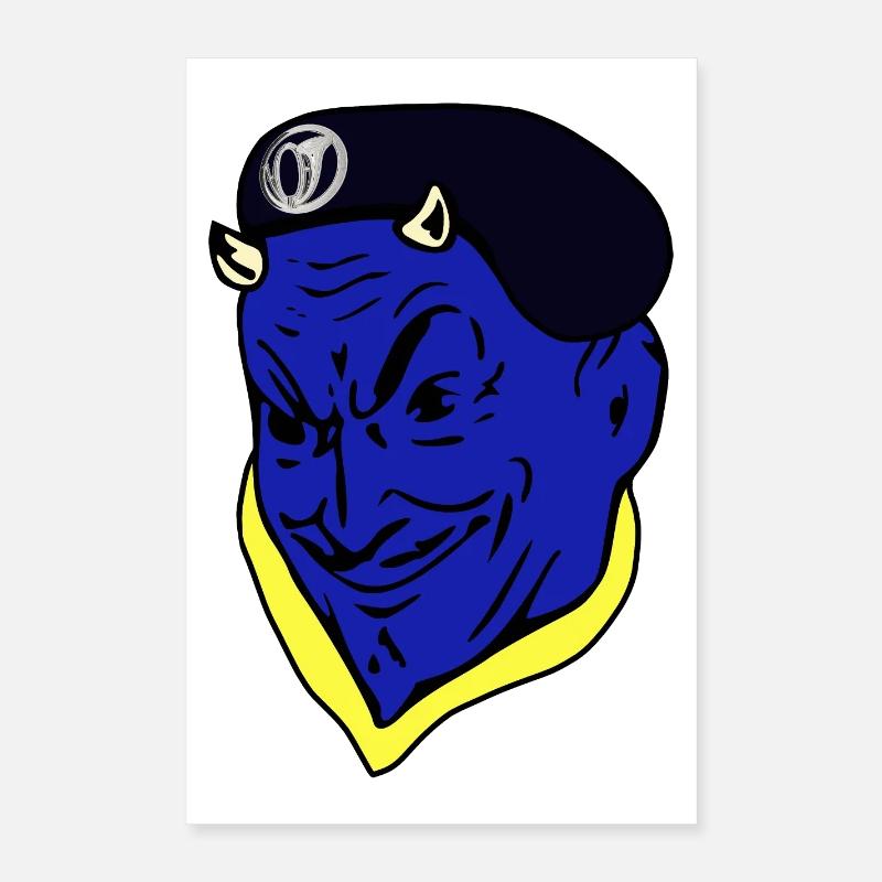 Chasseur Diable Bleu Armée Française Poster 40 x 60 cm