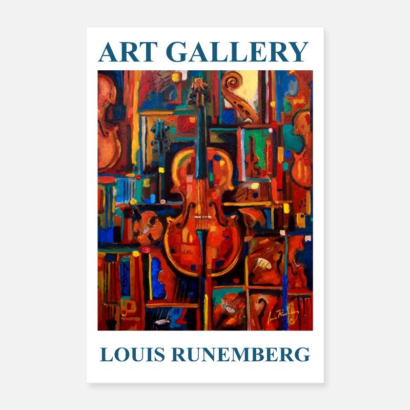 AFFICHE STRADIVARIUS LOUIS RUNEMBERG ADAGP Poster 40 x 60 cm