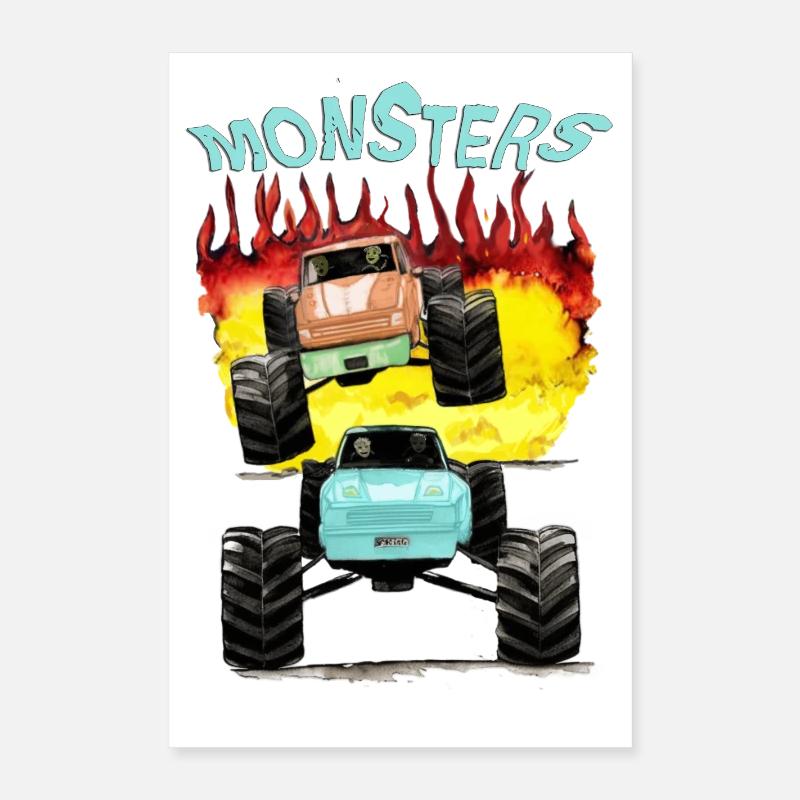 Monstertrucks-Offroad Poster 40x60 cm
