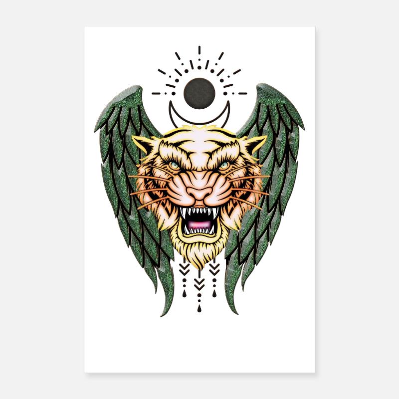 Tigre le roi de la jungle Poster 40 x 60 cm