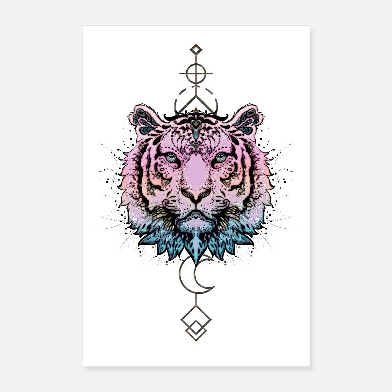 Wonderful colorful tiger Poster 16" x 24" (40x60 cm)